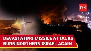 Israel-Lebanon War Begins? Explosions, 100+ Missiles Burn Northern Israel; 180 Hezbollah Targets Hit