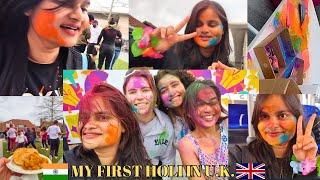 HOW I CELEBRATED HOLI ️IN UK AS AN INTERNATIONAL STUDENT#holicelebrationvlog