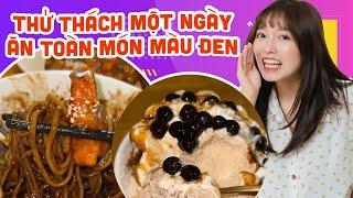 Thử Thách Một Ngày Ăn Toàn Món Màu Đen | Pít Ham Ăn