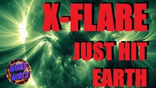 LIVE COVERAGE- X-FLARE JUST HIT EARTH /NASA NOAA SAY PLASMA WILL HIT EARTH / RADIATION STORM ONGOING