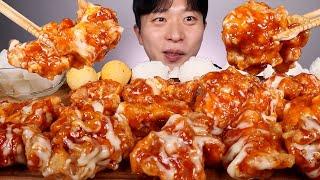 늘 맛있어..늘 좋아..처갓집 슈프림양념치킨 밥 먹어보겠습니다!! 먹방 ASMR MUKBANG SWEET CHICKEN RIE EATING SHOW