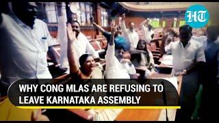 Saffron vs Tricolour war: Cong MLAs protest in Karnataka Assembly against Minister Eshwarappa