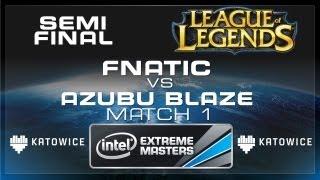 Azubu Blaze vs fnatic - Match 1 - Semi-Final - IEM Katowice League of Legends [Full HD]