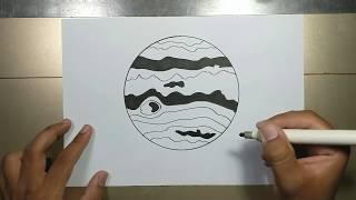 How to draw JUPITER in 5 minutes