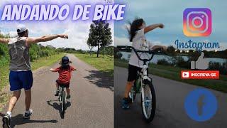 APRENDENDO ANDAR DE BIKE SEM AS RODINHAS NO PARQUE. DAILY VLOG INFANTIL PIETRO NATEL OFICIAL