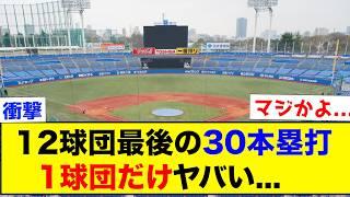 【衝撃】12球団最後の30本塁打が1球団だけヤバい...【なんJ反応集】