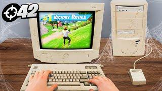 I Tried the OLDEST Gaming Setup! - Fortnite