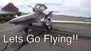 Lets Go Flying! Diamond DA62 Test Flight - Takeoff, Landing, and Review + DA40