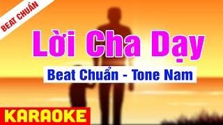 KARAOKE Lời Cha Dạy Tone Nam - Beat Chuẩn Thiên Quang | Võ Hoàng Karaoke