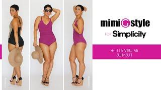 How to Sew the Mimi G Style for Simplicity, Pattern 1116 Tutorial. View A and B, Swimsuit.