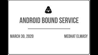 Android Bound Service