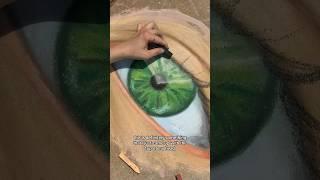 Drawing a REALISTIC EYE out of CHALK! #chalkart #art #painting #drawing