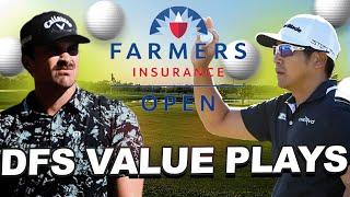 DFS Value Plays - 2023 Farmers Insurance Open Top Draftkings Golf Plays Priced Under $8,000 - Gsluke