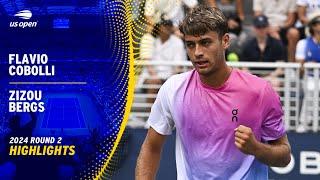 Flavio Cobolli vs. Zizou Bergs Highlights | 2024 US Open Round 2