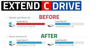 How to Extend C Drive | Increase the Size of C Drive Partition