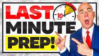 LAST-MINUTE INTERVIEW PREP! (How to PREPARE for a JOB INTERVIEW in LESS THAN 10 MINUTES!) 100% PASS!