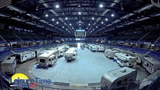 Leisure Time RV Center's time lapse of show set up