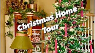 CHRISTMAS HOME TOUR | GREAT ROOM | COZY | VINTAGE | MAXIMAL