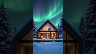 Chasing the Northern Lights: A Scandinavian Design Masterpiece #dreamhome #satisfying #relaxing