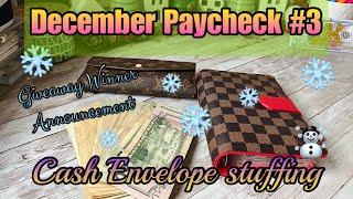 CASH ENVELOPE STUFFING | DECEMBER PAYCHECK #3 | DAISYBUDGETS