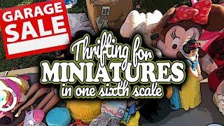 Thrift with Me at Garage Sales for One Sixth Scale MIniatures