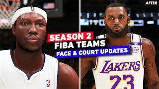 NBA 2K25: Face Scans, FIBA In Play Now, New Shoes & Ben Wallace Cornrows | Season 2 Update