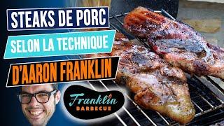 Recette des Steaks d'épaule de porc au barbecue, façon Aaron Franklin.