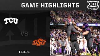 Oklahoma State vs. TCU Game Highlights | 2024 Big 12 Football