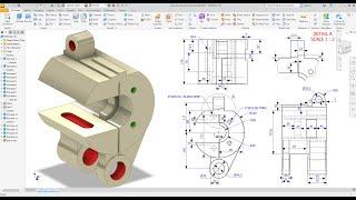 Autodesk inventor Tutorial For Beginners Exercise 101