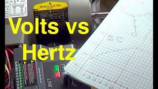 Voltage vs  Frequency 3 phase motor  VFD inverter drive