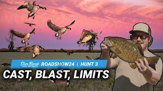 30 MIN GOOSE LIMIT + PB SMALLMOUTH BASS: Epic Cast & Blast Action! | ROADSHOW24 HUNT 3