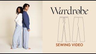 How to sew pajama pants | Sewing Tutorial |  Wardrobe By Me