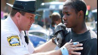 Racist police officer raids a young black boy's home and accused him of drug trafficking