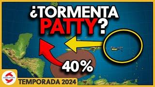 Patty podría desarrollarse en el Caribe. Lluvias fuertes para las Antillas Mayores y Centroamerica.