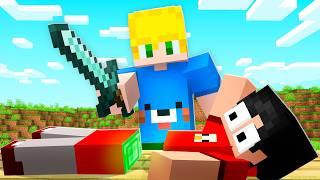 Cortei os MOBS ao Meio no Minecraft!