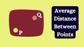 The average distance between points on a square