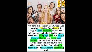 G.A.S.T | DTZ / B1 | Bildbeschreibung  #b1 #deutsch #lernen #dtz #german #liebe #dtb #grammatik