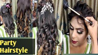 Trending Hair style with Hair Extension ll curly messy hair style ll