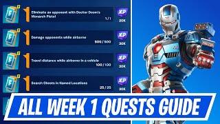 Fortnite Complete Week 1 Quests - How to EASILY Complete Week 1 Challenges in Chapter 5 Season 4