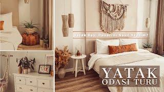 YATAK ODASI TURU / YATAK BAŞI DUVARINI NASIL YAPTIM? / Tadilatla ilgili her şey. | DIY/Kendin Yap