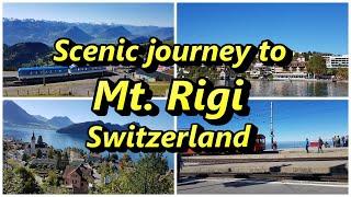 Scenic journey to Mt. Rigi, Switzerland using the Swiss Travel Pass 