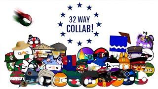 Meet the Countryballs YouTubers | 32 Way Collab |