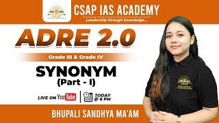 ADRE 2.0 | SYNONYM PART - 1 | GRADE III & GRADE IV | CSAP | 2024