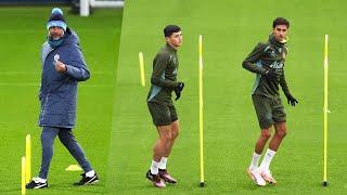 Abdukodir Khusanov & Vitor Reis First Training Session Under Pep Guardiola at Manchester City