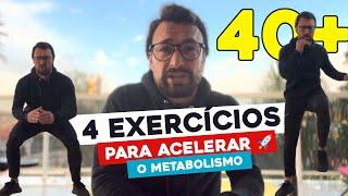 OS 4 MELHORS EXERCÍCIOS PARA ACELERAR O METABOLISMO [TREINO EM CASA]