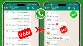 Hoe verwijderde berichten op WhatsApp te herstellen (2023) |  WhatsApp verwijderde berichten herstel