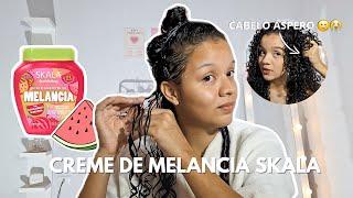 I finished my CURLY hair with SKALA DE MELANCIA | is it really good? ️️