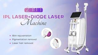 Newangie® 2-in-1 Diode Laser Hair Removal and IPL Laser Beauty Machine