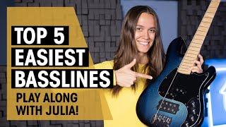 Top 5 Easiest Basslines Even Guitarists Can Play | Julia Hofer | Thomann