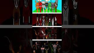 Incredibox Sprunki 3d vs 2d All Normal Versions Vs roblox Versions  #sprunki #incredibox